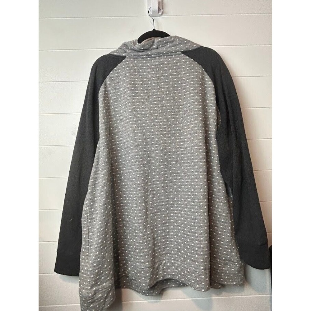 Maurices Jacket Women's 3 (24/26w) Gray Black Polka‎ Dots Pockets Plus Size - Picture 4 of 6